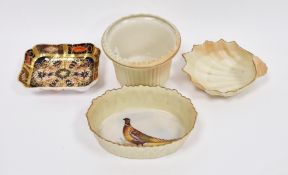 Group of late 19th century Locke & Co. Worcester blush-ivory ground wares and a 20th century Royal