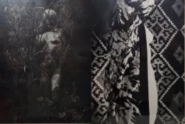 In the manner of Meeri Koutaniemi (Finnish b.1987) Two large black and white photographs one