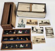 Collection of early to mid-20th-century postcards, mainly black and white and photographic,