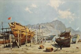 After David Shepherd (British, 1931-2017) Three colour prints of North African and Arabian scenes,