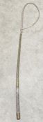 Late 19th / early 20th century dealer's or carriage whip by Crawley & Son of Peterborough, twisted