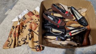 Collection of mid-20th century and later ladies shoes, mostly Italian leather together with a