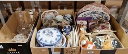 Collection of ceramics and glass, early 20th century onwards, including a Losolware toilet bowl, jug