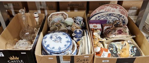Collection of ceramics and glass, early 20th century onwards, including a Losolware toilet bowl, jug