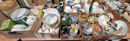 Large quantity of mixed ceramics including Royal Vale teaware, blue mountain, Royal Grafton teaware,