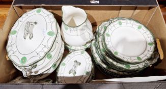 Royal Doulton Countess pattern part table service, comprising tureen, jugs, plates and dishes of