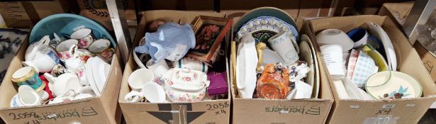 Mixed lot of mainly ceramic items including Coalport, Portmeirion, mugs, plates, teacups and other