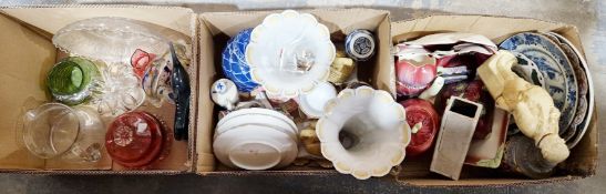 Quantity of ceramics and glass including and Shorter & Son Ltd. pottery teaset comprising teapot,