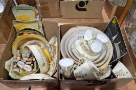 Collection of ceramics including Goebel Hummel figures, Royal Doulton Seriesware, two Norwegian