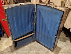 Large early 20th century Watajoy travelling trunk, the interior fitted with hangers and a rack, with
