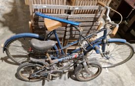 Raleigh Boxer childs bicycle and a Hercules Light Tourist bicycle (2)