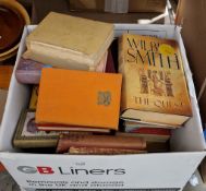 Collection of hardback and paperback books dating from the early 20th century to the late 20th