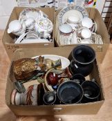 Collection of ceramics including a Shelley Spring Bouquet part tea service, a Colclough part tea