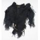 Victorian capelet heavily embellished with faux jet beads, faux jet fringe, rosettes, bearing - Image 4 of 5