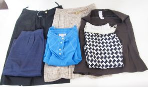 Quantity of various Designer label skirts to include Selina Blow black and white check, the back