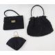 A pair of mid-century Bally strapped court shoes, leather button, size 40.5, a vintage evening bag - Image 1 of 3