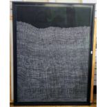 Jane Dalton, Diptych giclee prints, 'Dark Matter', white wavy lines to a dark ground, 2009, each