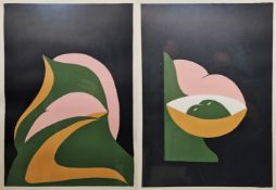 Giovannichelle Golines? (20th century) Screenprint in colours Pair of limited edition screenprints