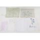 Embroidered nightdress cases, lace collars, four large faux pearl dress embellishments and part of a - Image 2 of 2