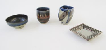 Group of studio pottery by Nic Harrison (Trelowarren Pottery, Helston, Cornwall), comprising: a
