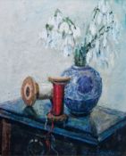 Vivian Luxton (1942) Oil on board, Still life, signed lower right, 30.5 cm x 24 cm.