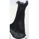 Victorian capelet heavily embellished with faux jet beads, faux jet fringe, rosettes, bearing - Image 1 of 5