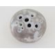 Alan Wallwork (1931-2019), a stoneware small pod shaped vessel, pierced with circular apertures, - Image 2 of 3