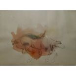 Judith Brown, pencil and wash drawing, Sketch of a horse, 57cm x 78cm S