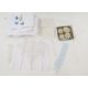 Embroidered nightdress cases, lace collars, four large faux pearl dress embellishments and part of a - Image 1 of 2