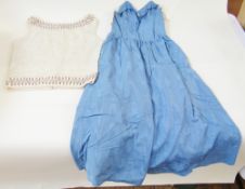 Assorted ladieswear to include a Frank Usher-style sleeveless jumper embroidered with sequins, paste