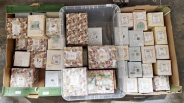 Collection of approximately 40 boxed Cherished Teddy ornaments, including Leah (3 boxes)