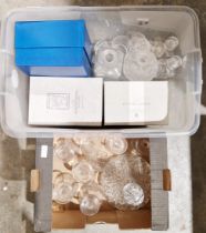 Collection of glassware, including boxed Stuart Crystal, Edinburgh cut glass, plus glass decanters