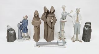 Group of Lladro porcelain and stoneware including a model of the Conductor, 38cm high, Don