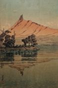Y Kawase Hasui (Japanese, 1883-1957) Woodblock print 