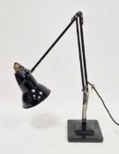Early 20th-century Herbert Terry & Sons Anglepoise desk lamp, model 1227, with a black enamelled