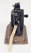 Mid 20th-century Monarch Pathfinder marking system price tag and ticket printing machine, the wooden