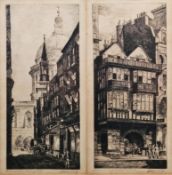 J.H. Wiley (20th century) Etching 