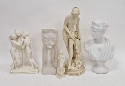 Reconstituted stone sculpture of The Bather after Etienne-Maurice Falconet, produced by Artform,