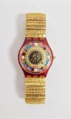 Christian Lacroix 1994 Christmas special swatch watch, limited edition GZ140