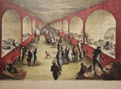 Edward Ardizzone (1900-1979). Colour lithograph on paper 
