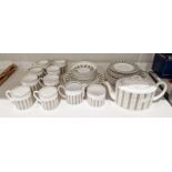 Susie Cooper bone china Persia pattern part tea service, printed factory marks, pattern no. C2019,