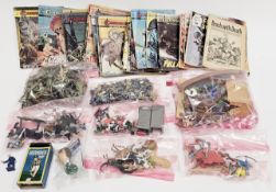 Collection of toys, including Britains, Timpo Toys and Crescent knights, crusaders and other