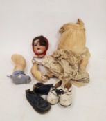 V Early 20th-century German Kammer & Reinhardt for Simon & Halbig bisque-headed doll, with