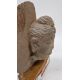 Carved stone Bodhisattva head fragment, possibly Gandhara region & 4th Century, the hair with - Image 10 of 11