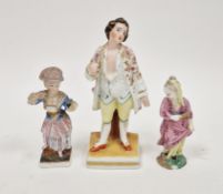 Hochst chinoiserie figure, circa 1770, blue wheel mark, probably modelled by J.P.Melchior,
