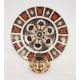 Royal Crown Derby bone china imari pattern lighter, of globular form, printed pink factory marks, - Image 1 of 2