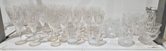 LOT WITHDRAWN Vista Allegra moulded glass part table service, acid-etched marks including 12 large
