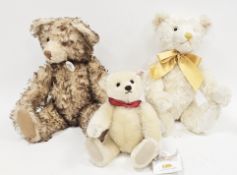 Three Steiff teddy bears, including a limited-edition British Collectors 2000 growling bear no.