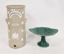 19th century Berkefeld Filter Co. Ltd stoneware two-handled water filter, applied with the Royal