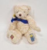 Merrythought Marie Curie charity mohair growler teddy bear, limited edition no. 318/950, with